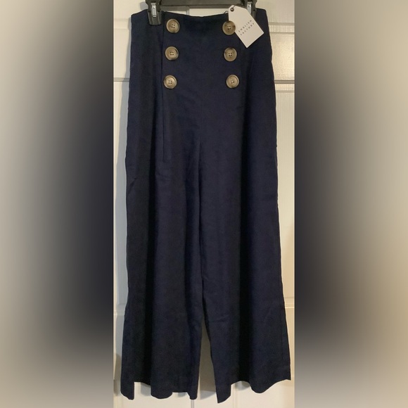 English Factory Dark Blue Sailor Pants NWT - Picture 1 of 7